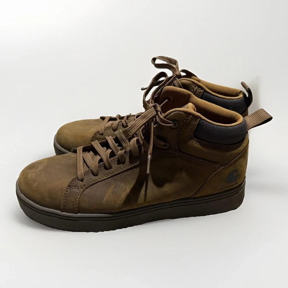 Carhartt Detroit Chukka Mens 10 Brown Leather Work Shoes FC4054-M